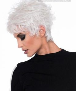 Short 8" Online Wavy Capless Grey Wigs Outlet Online